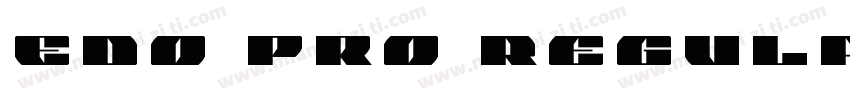 Edo Pro Regular字体转换